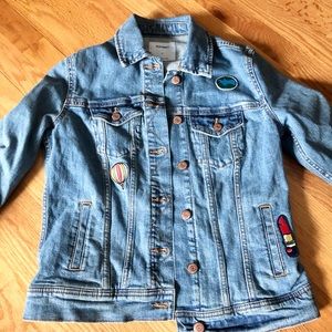 Jean Jacket with vintage patches